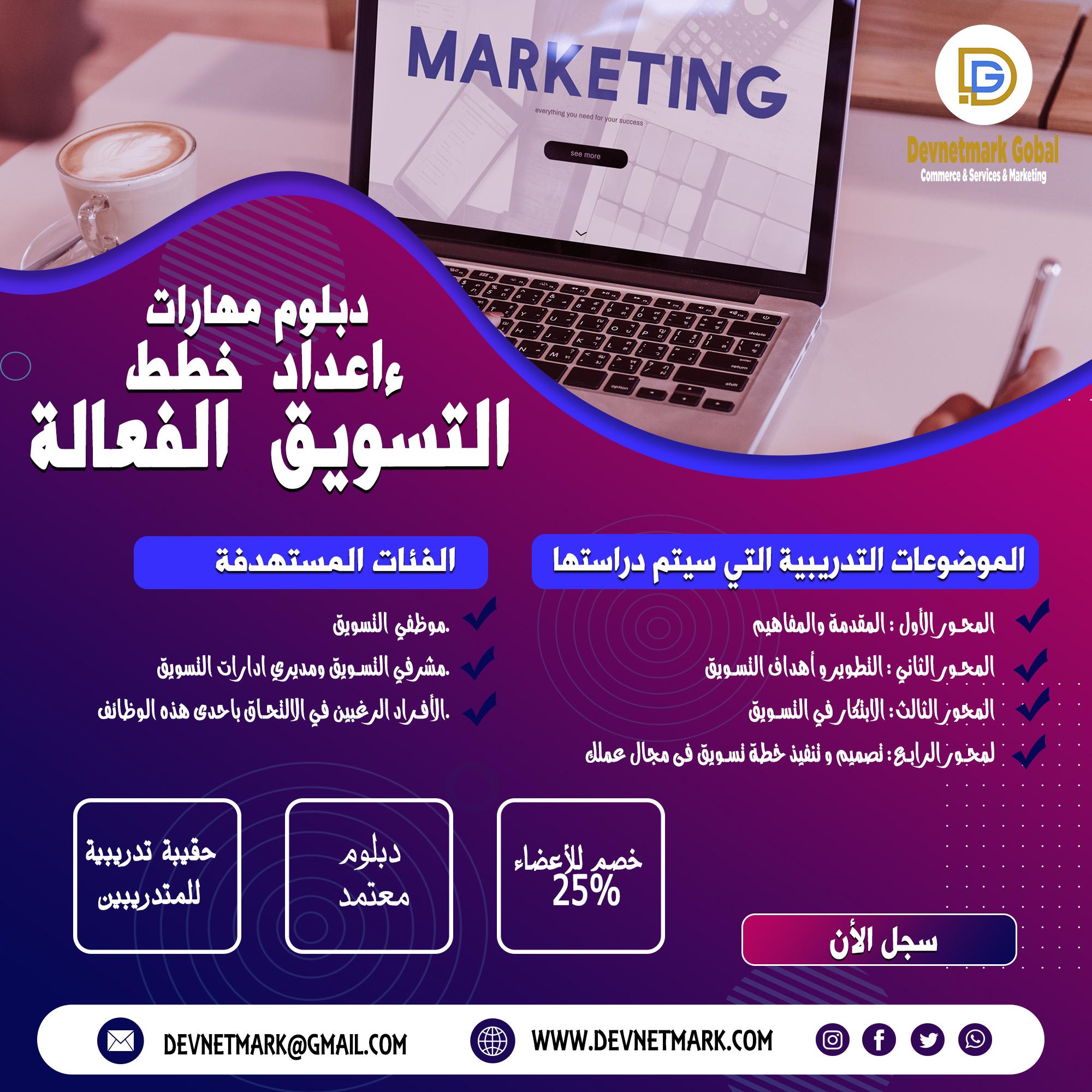 Diploma in the skills of preparing effective marketing plans